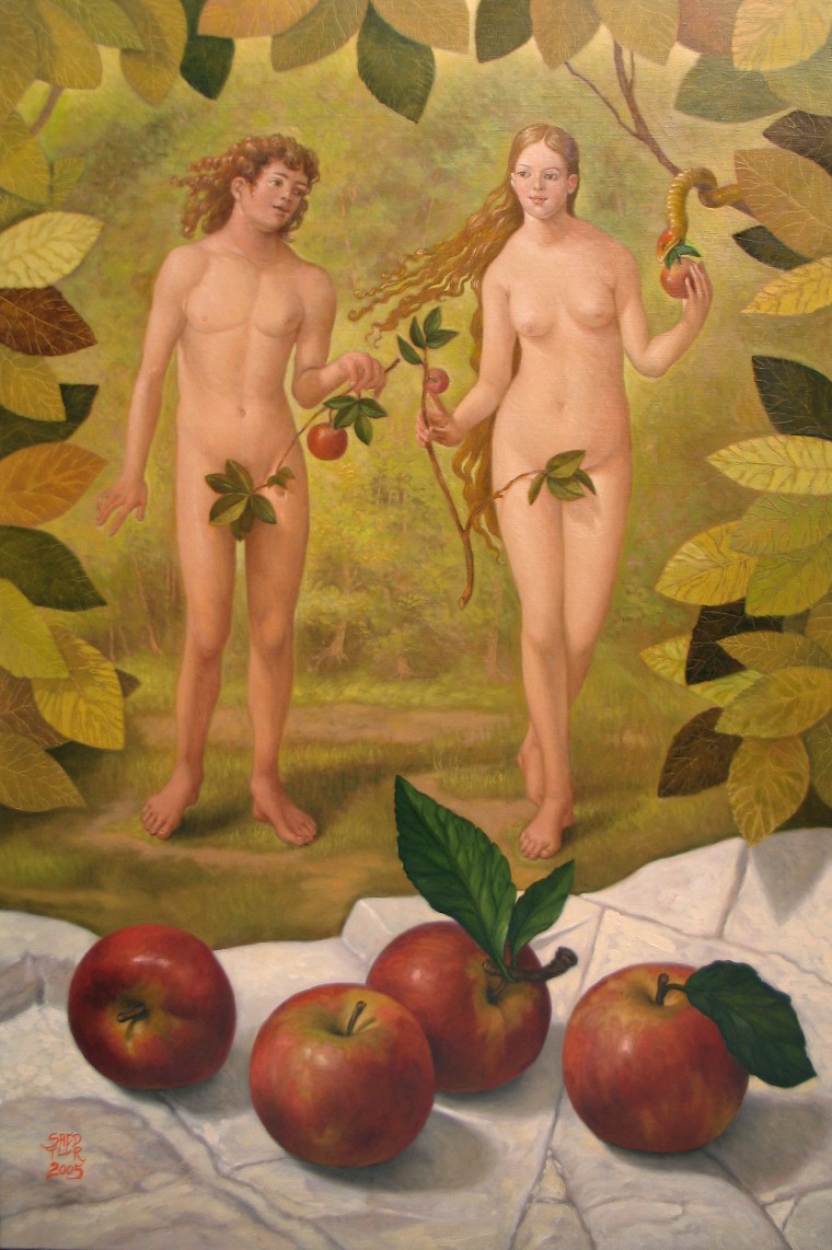adam, eva, adamo, drer, mele, apfel, stilleben, natura morta
