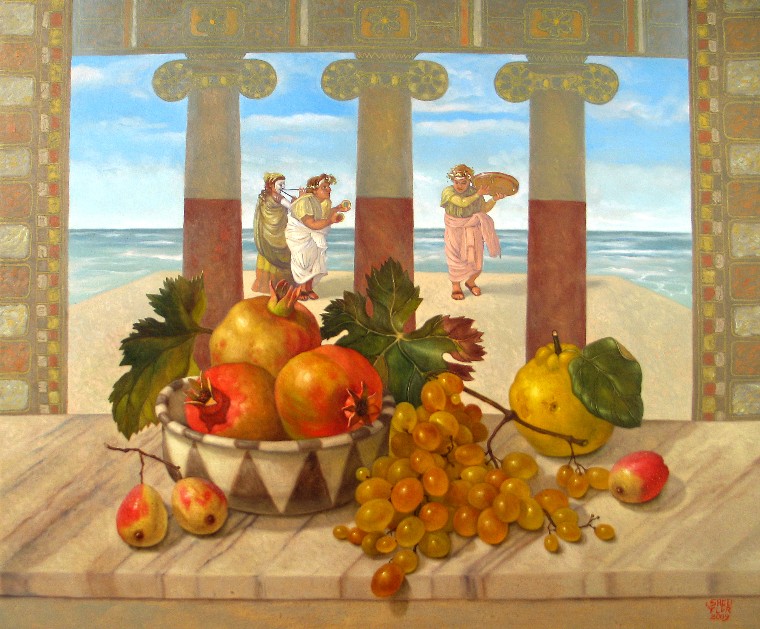 pompeii, pompei, musikanten, musicisti, stilleben, natura morta, stillife