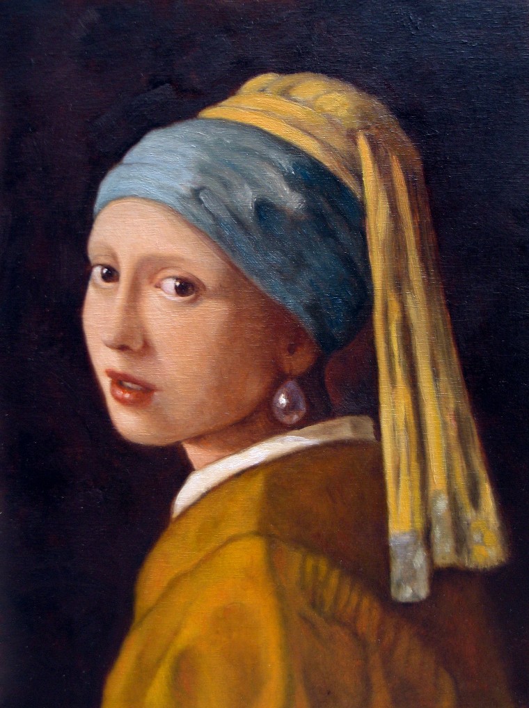 turban, perlenohrring, orrecchino di perle, turbante, vermeer